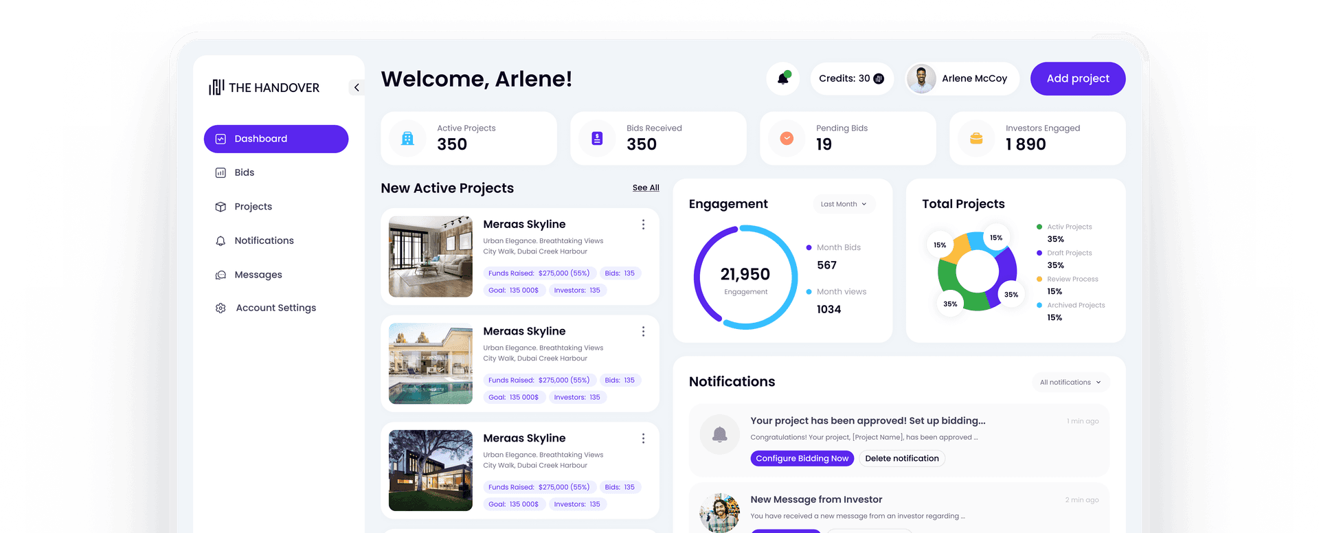 Investor Dashboard Preview